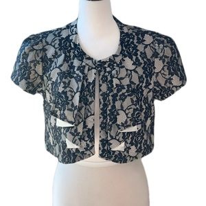 A Diva Lace Dress Cocktail Shoulder suit Top Petite Medium